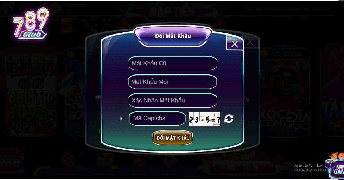 Chính Sách Bảo Mật Mật Khẩu 789club